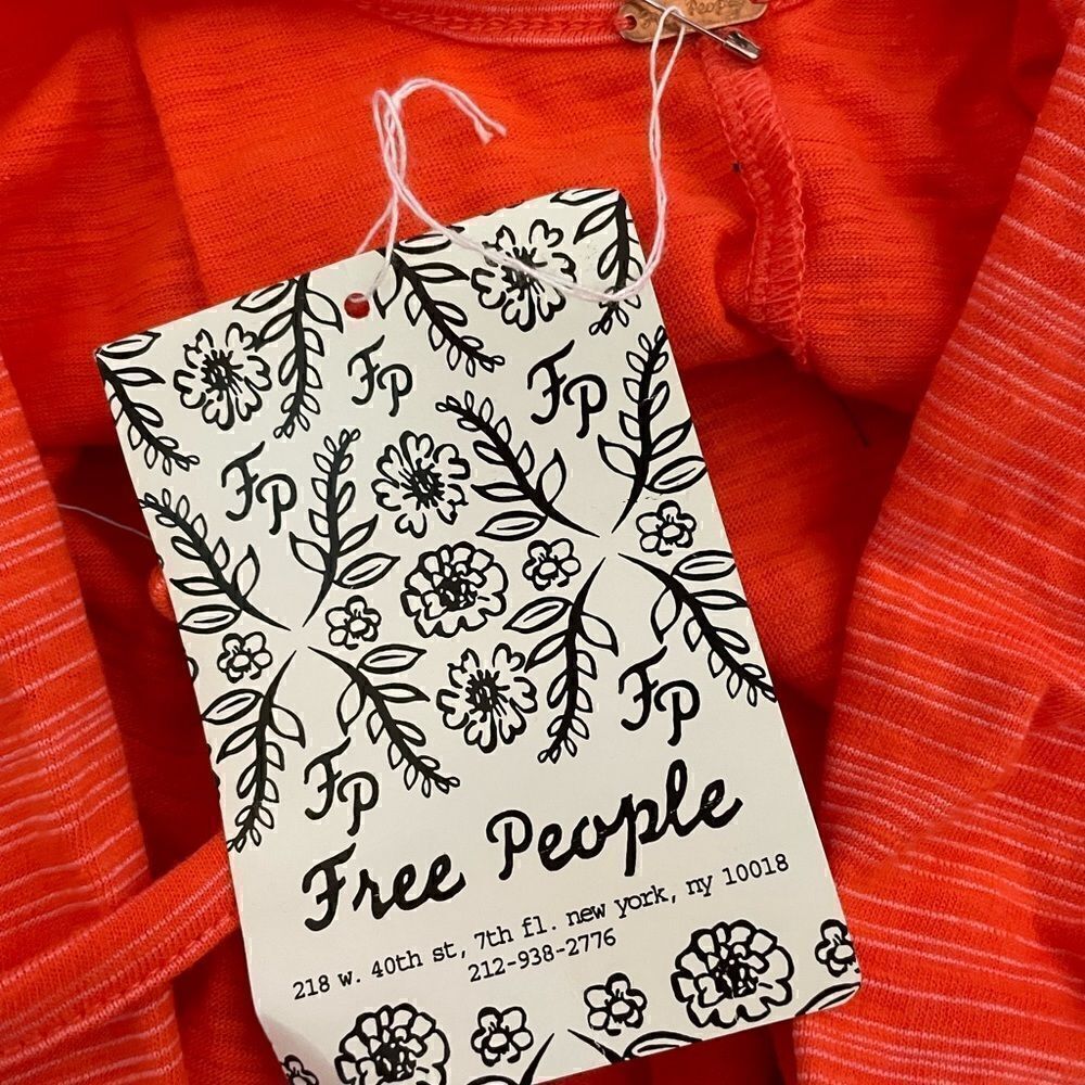 FREE PEOPLE Turn It Up Striped High-Low Tank Top XS - Picture 7 of 7